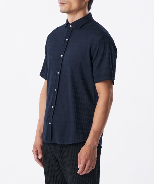 EPOCA UOMO（エポカウォモ）の「シャドー千鳥シャツ（シャツ/ブラウス・メンズ・ダークネイビー/ライトグレー・46/48）」の10枚目の写真
