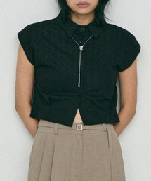 NUJOH（ヌゾ）の「Diamond Nuance Shirt / ダイヤモンド ニュアンス シャツ（Tシャツ/カットソー・レディース）」
