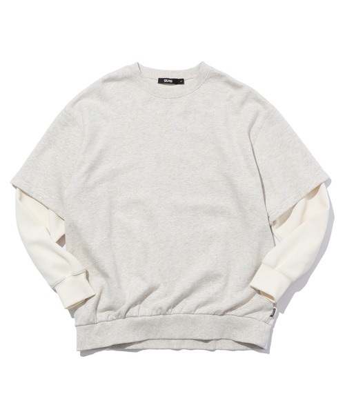 SILAS（サイラス）の「LAYERED SLEEVE CREW NECK（スウェット