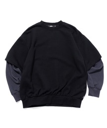 SILAS（サイラス）の「LAYERED SLEEVE CREW NECK（スウェット）」