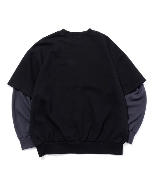 SILAS(サイラス)の「LAYERED SLEEVE CREW NECK(スウェット・メンズ・ブラウン/ブラック/オフホワイト・L/M/XL)」の6枚目の写真