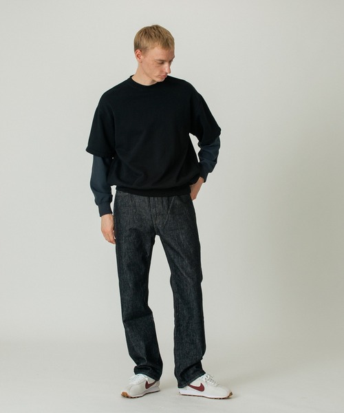 SILAS(サイラス)の「LAYERED SLEEVE CREW NECK(スウェット・メンズ・ブラウン/ブラック/オフホワイト・L/M/XL)」の12枚目の写真