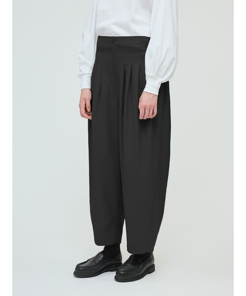 mizuiroind（ミズイロインド）の「mizuiro ind ハイウエストタックパンツ（その他パンツ・レディース・ブラック系その他/ブルー系その他3/グレー系その他・FREE）」の14枚目の写真