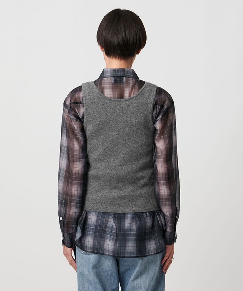 ❤️最終セール❤️ユナイテッドアローズ　スラブ ニットベスト UNITED ARROWS（ユナイテッドアローズ）の「スラブ ニットベスト