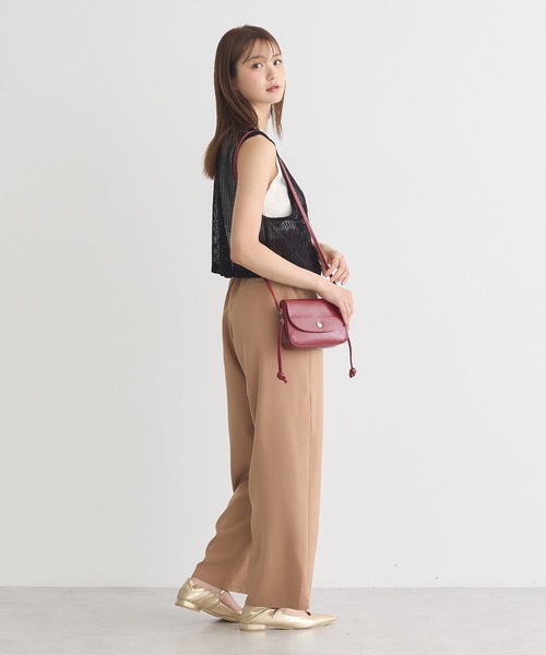 earth music&ecology（アースミュージックアンドエコロジー）の「フラワー刺繍メッシュベスト（ベスト・レディース・ブラック/オフホワイト・FREE）」の16枚目の写真