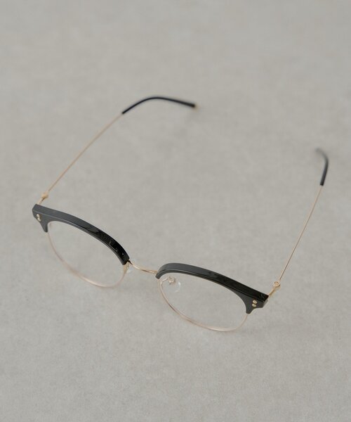 Chico(チコ)の「ハーフリムだてめがね(サングラス・レディース・ブラック/ブラウン・FREE)」の6枚目の写真