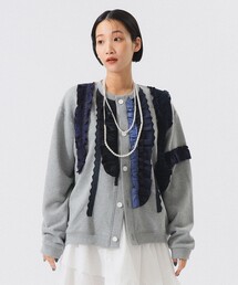 TORI-TO | 【別注】TORI-TO / タテフリル カーディガン(カーディガン/ボレロ)