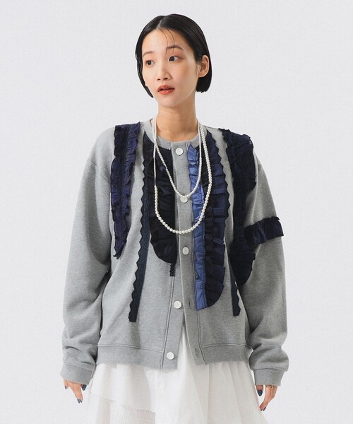 別注】TORI-TO / タテフリル カーディガン（カーディガン/ボレロ