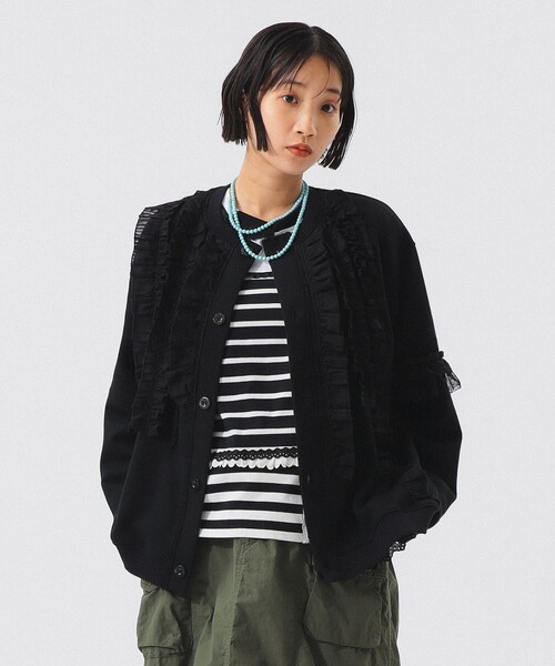 別注】TORI-TO / タテフリル カーディガン（カーディガン/ボレロ