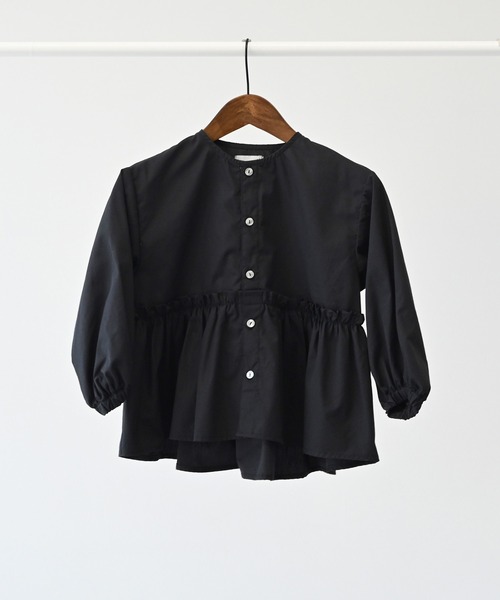 undeny.（アンディニ－）の「undeny/アンディニー フレアブラウス（シャツ/ブラウス・キッズ・ブラック/オフホワイト/ブルー・M/L/XL）」の10枚目の写真