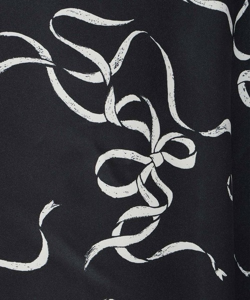 WILLSELECTION（ウィルセレクション）の「リボンプリントフレアスカート（スカート・レディース・ピンク/ブラック/オフホワイト・SMALL/MEDIUM）」の20枚目の写真