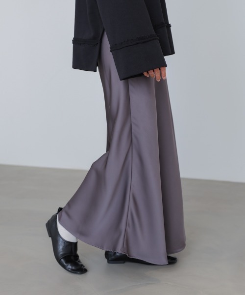 選べるサイズ展開】サテンナロースカート（スカート）｜Bab（バブ）の