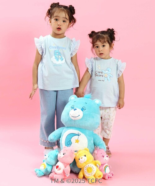 SLAP SLIP(スラップスリップ)の「【ケアベア×SLAP SLIP】イラストプリントサイド切り替え袖フリルTシャツ(80~130cm)(Tシャツ/カットソー・キッズ・ピンク/ホワイト/パープル/ブルー・120cm/100cm/80cm/130cm/90cm/110cm)」の5枚目の写真