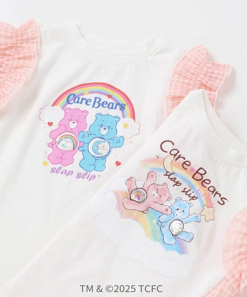 SLAP SLIP(スラップスリップ)の「【ケアベア×SLAP SLIP】イラストプリントサイド切り替え袖フリルTシャツ(80~130cm)(Tシャツ/カットソー・キッズ・ピンク/ホワイト/パープル/ブルー・120cm/100cm/80cm/130cm/90cm/110cm)」の15枚目の写真