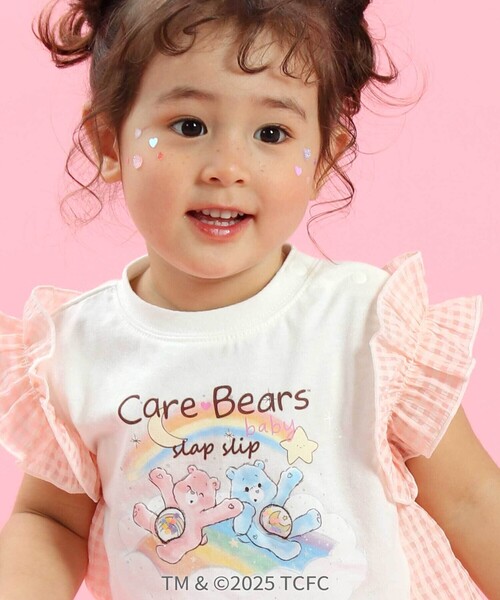 SLAP SLIP(スラップスリップ)の「【ケアベア×SLAP SLIP】イラストプリントサイド切り替え袖フリルTシャツ(80~130cm)(Tシャツ/カットソー・キッズ・ピンク/ホワイト/パープル/ブルー・120cm/100cm/80cm/130cm/90cm/110cm)」の12枚目の写真
