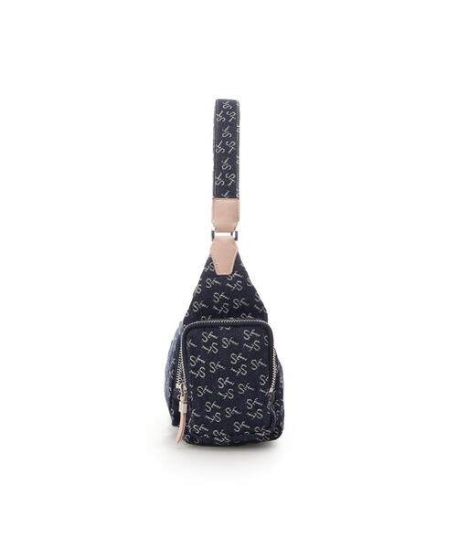 Samantha Thavasa（サマンサタバサ）の「Denim ST Jacquard Ⅱ ショルダーバッグ（ショルダーバッグ・レディース・ネイビー/イエロー/ピンク・FREE）」の4枚目の写真