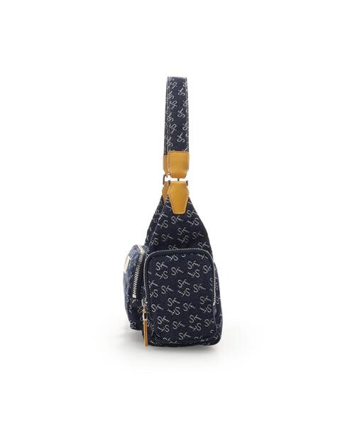 Samantha Thavasa（サマンサタバサ）の「Denim ST Jacquard Ⅱ ショルダーバッグ（ショルダーバッグ・レディース・ネイビー/イエロー/ピンク・FREE）」の9枚目の写真