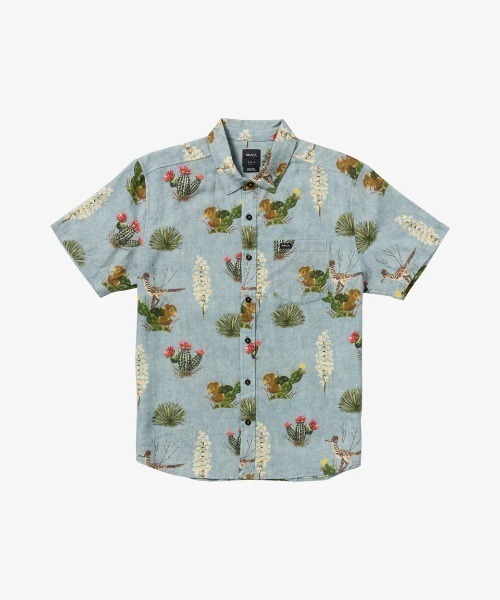 RVCA MEN'S ARTIFACTS SS — футболка 2025 весна/лето с карманом на груди, полуприталенная
