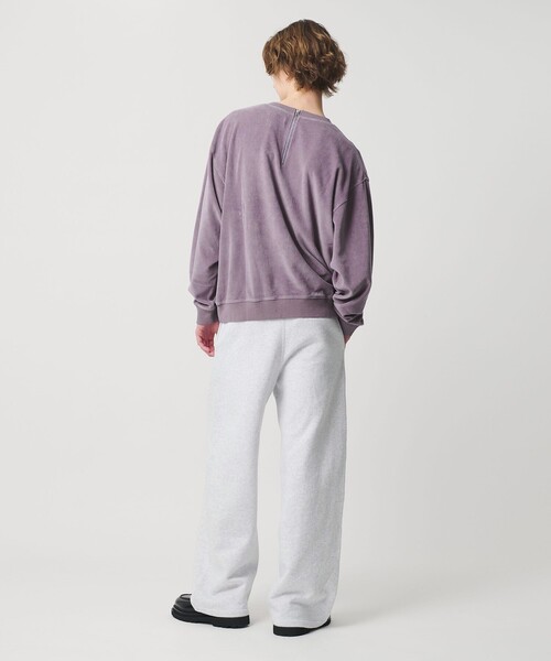 MONKEY TIME(モンキータイム)の「オゾンウォッシュ ベロア バックジップ クルーネック(スウェット・メンズ・ダークグレー/パープル・S/M/L/XL)」の12枚目の写真