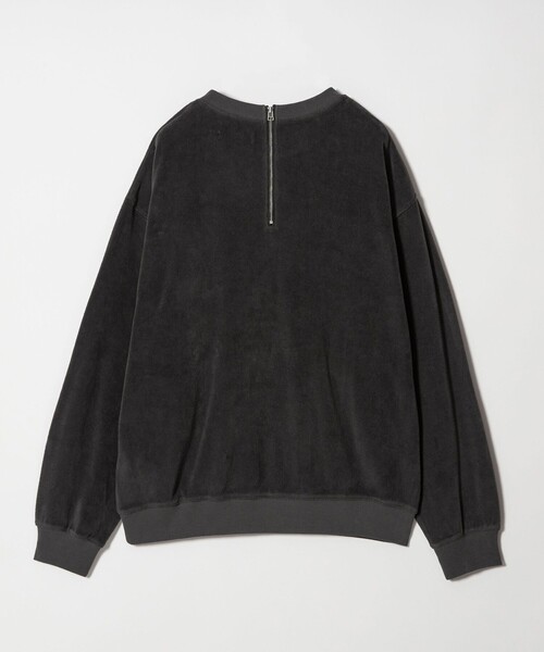 MONKEY TIME(モンキータイム)の「オゾンウォッシュ ベロア バックジップ クルーネック(スウェット・メンズ・ダークグレー/パープル・S/M/L/XL)」の14枚目の写真