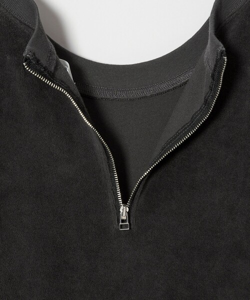 MONKEY TIME(モンキータイム)の「オゾンウォッシュ ベロア バックジップ クルーネック(スウェット・メンズ・ダークグレー/パープル・S/M/L/XL)」の18枚目の写真