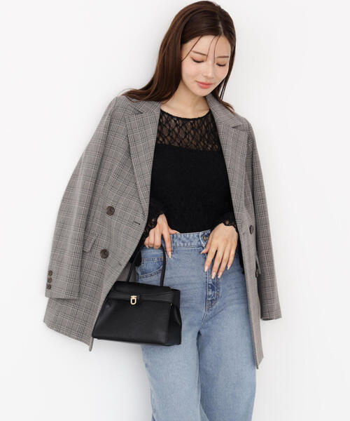 PROPORTION BODY DRESSING（プロポーションボディドレッシング）の「＜ハンドウォッシャブル＞レースフレアスリーブ / 1215260901（Tシャツ/カットソー・レディース・ブラック/ホワイト系その他・FREE）」の19枚目の写真