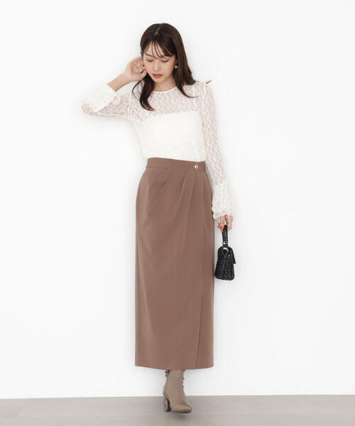 PROPORTION BODY DRESSING（プロポーションボディドレッシング）の「＜ハンドウォッシャブル＞レースフレアスリーブ / 1215260901（Tシャツ/カットソー・レディース・ブラック/ホワイト系その他・FREE）」の4枚目の写真