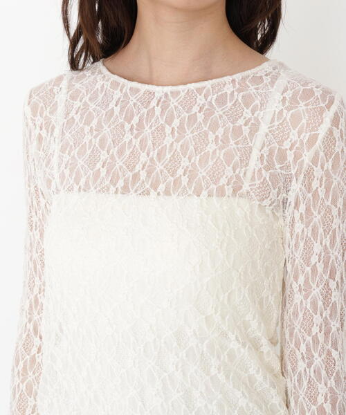PROPORTION BODY DRESSING（プロポーションボディドレッシング）の「＜ハンドウォッシャブル＞レースフレアスリーブ / 1215260901（Tシャツ/カットソー・レディース・ブラック/ホワイト系その他・FREE）」の8枚目の写真