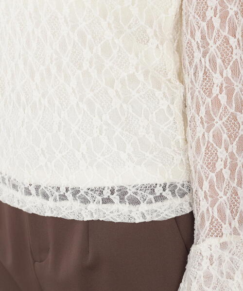 PROPORTION BODY DRESSING（プロポーションボディドレッシング）の「＜ハンドウォッシャブル＞レースフレアスリーブ / 1215260901（Tシャツ/カットソー・レディース・ブラック/ホワイト系その他・FREE）」の11枚目の写真