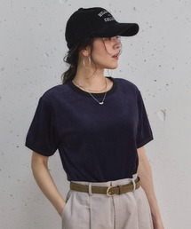 Doux archives（ドゥアルシーヴ）の「ベロアリンガーＴｅｅ（Tシャツ/カットソー・レディース）」