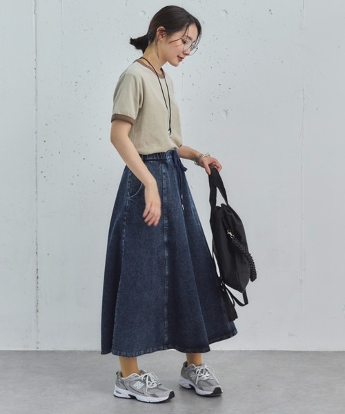 Doux archives(ドゥアルシーヴ)の「ベロアリンガーTee(Tシャツ/カットソー・レディース・アイボリー/チャコールグレー/ネイビー・38)」の10枚目の写真