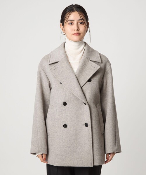 Aguwaiser-riche ライトグレー ピーコート M Aguwaiser-riche ライトグレー ピーコート M Aguwaiser-riche ライト