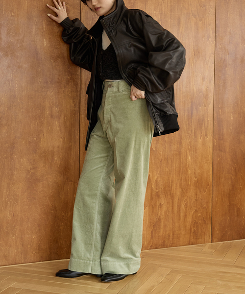 IENA LA BOUCLE(イエナラブークル)の「IENA LA BOUCLE レザースタンドネックブルゾン(ライダースジャケット・レディース・ブラック/ブラウン・FREE)」の12枚目の写真