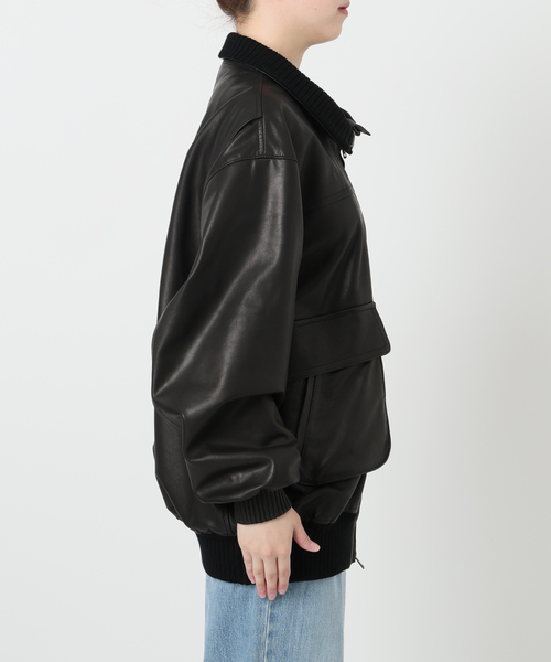 新品未使用　IENA レザーライクブルゾン　ブラック　36 IENA（イエナ）の「レザーライクブルゾン（ブルゾン）」 - WEAR