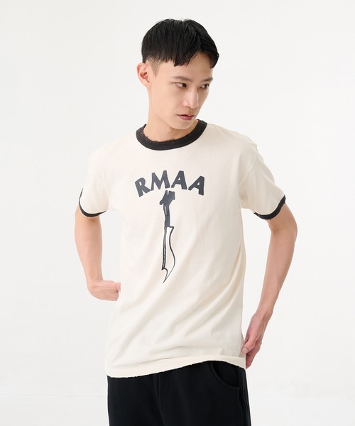 Jieda（ジエダ）の「【Jieda】別注 DAMAGE RINGER TEE（Tシャツ/カットソー・メンズ・グレー/ホワイト・1/2）」の3枚目の写真