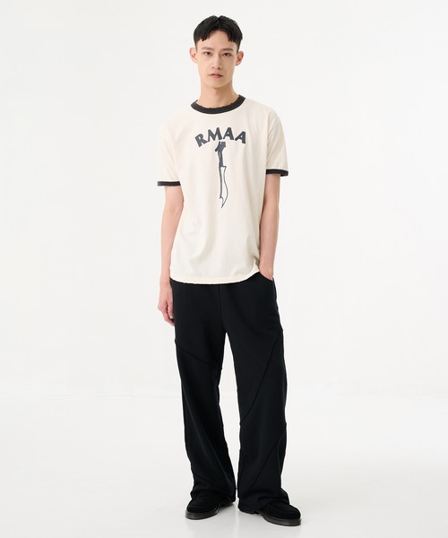 Jieda（ジエダ）の「【Jieda】別注 DAMAGE RINGER TEE（Tシャツ/カットソー・メンズ・グレー/ホワイト・1/2）」の5枚目の写真