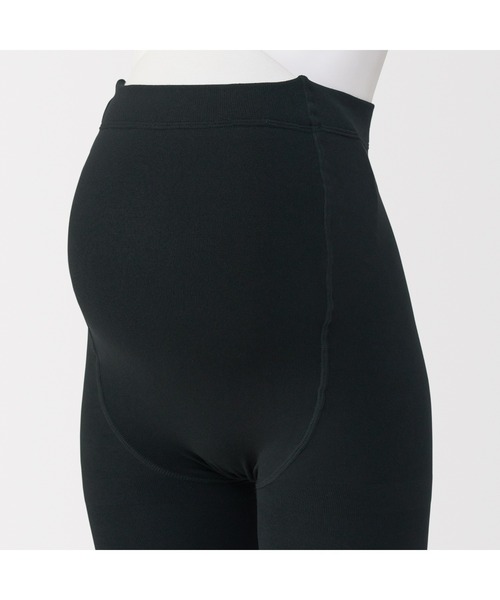 無印良品（ムジルシリョウヒン）の「婦人　裏起毛・１６０デニール　タイツ（マタニティ）（タイツ/ストッキング・レディース・ブラック・S/M/L/XL）」の6枚目の写真