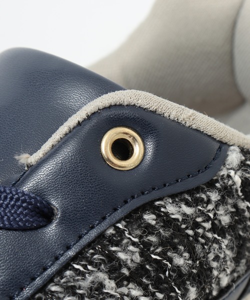 kitson(キットソン)の「KITSON キットソン 厚底 ウェッジソール 軽量 レースアップ ローカットツイードスニーカー(スニーカー・レディース・ブラック/ネイビー・24.5cm/24cm/23.5cm/23cm)」の12枚目の写真