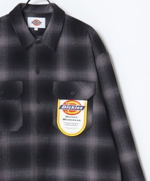 Dickies(ディッキーズ)のDickies/ディッキーズ Check Work Shirt/オーバーサイズ ピーチツイル チェック ワークシャツ/フランネルチェックシャツ/オンブレチェックシャツ/レディース メンズ(シャツ/ブラウス)