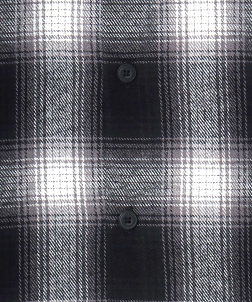 Dickies（ディッキーズ）の「Dickies/ディッキーズ Check Work Shirt/オーバーサイズ ピーチツイル チェック ワークシャツ/フランネルチェックシャツ/オンブレチェックシャツ/レディース メンズ（シャツ/ブラウス・メンズ・チャコール/ブラック/ブラウン・XL/M/L）」の7枚目の写真