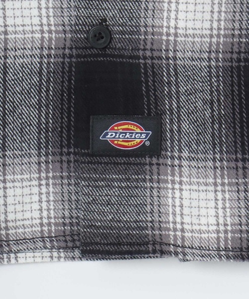 Dickies（ディッキーズ）の「Dickies/ディッキーズ Check Work Shirt/オーバーサイズ ピーチツイル チェック ワークシャツ/フランネルチェックシャツ/オンブレチェックシャツ/レディース メンズ（シャツ/ブラウス・メンズ・チャコール/ブラック/ブラウン・XL/M/L）」の20枚目の写真