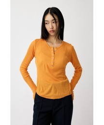 MOUSSY（マウジー）の「HENRY NECK LONG SLEEVE Tシャツ（Tシャツ/カットソー）」