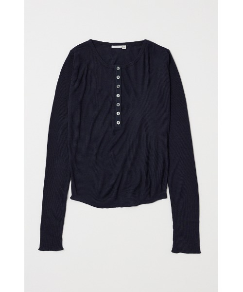 HENRY NECK LONG SLEEVE Tシャツ（Tシャツ/カットソー）｜MOUSSY