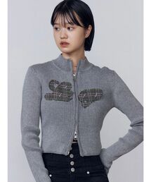 パッチロゴプレーティングニット