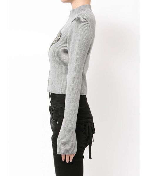 EMODA（エモダ）の「パッチロゴプレーティングニット（ニット/セーター・レディース・ブラック/ブラウン/グレー/ピンク・FREE）」の19枚目の写真