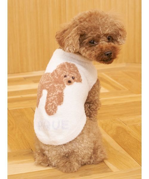 CAT&DOG】スムーズィートイプードル柄ジャガードプルオーバー（ペット