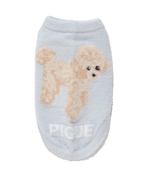 gelato pique（ジェラートピケ）の「【CAT&DOG】スムーズィートイプードル柄ジャガードプルオーバー（ペットウェア・レディース・ブラウン/ピンク/ブルー/グレー・L/S/M）」の22枚目の写真