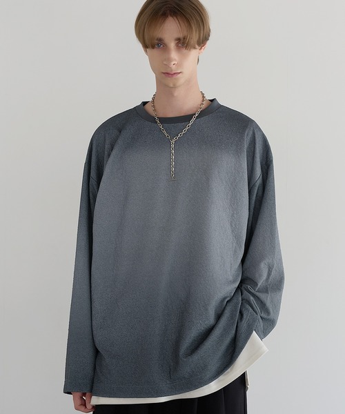 スウェルジャガードロングスリーブカットソー（Tシャツ/カットソー