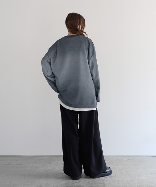 スウェルジャガードロングスリーブカットソー（Tシャツ/カットソー