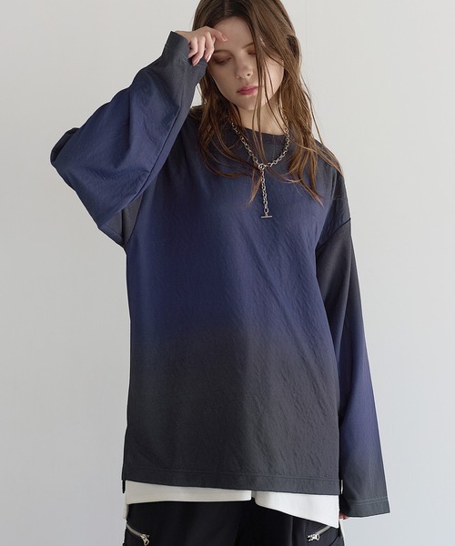 SOCCE(ソーシー)の「スウェルジャガードロングスリーブカットソー(Tシャツ/カットソー・メンズ・オフホワイト/グレー系/ブラック/ブルーグレー/ブラック系/ブルー系・S/M/L/XL)」の10枚目の写真